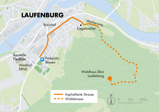 Lageplan Waldhaus Ebni